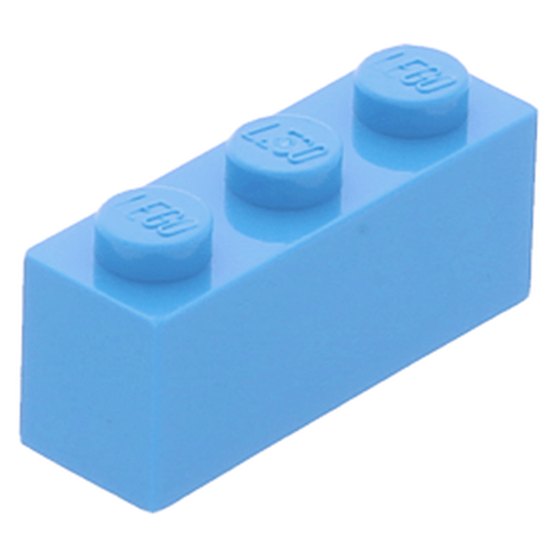 Lego Brick 1x3 - Dark Azure - PN 3622 / CN 6154879