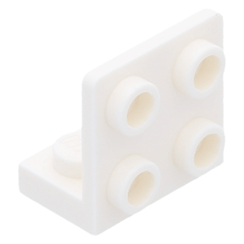 Lego bracket 1x2 - 2x2 para cima - Branco - PN 99207 / CN 6097637