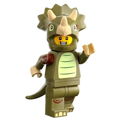 Lego Minifigura Srie 25 - Triceratops Costume Fan ( Fantasia de Triceraptor ) - 71045-8