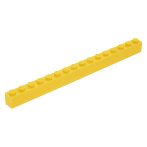 Lego Brick tijolo 1x16 - Amarelo - PN 2465 / CN 246524 / 4264963