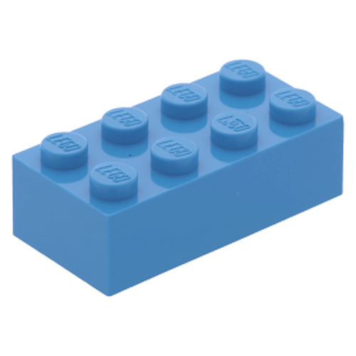 Lego Brick tijolo 2x4 - Dark Azurre - PN 3001 / CN 4655172