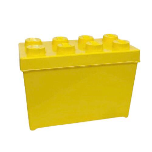 Lego Caixa Grande c/ Tampa p/ armazenar peas (Caixa Vazia) - Amarela - PN 10698BOX