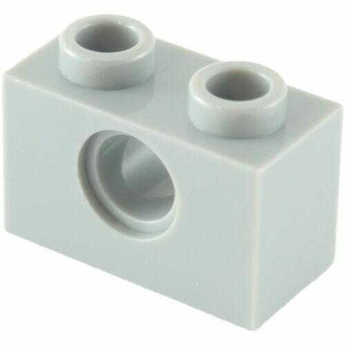 Lego Technic - Brick 2x1 c/ 1 furo p/ pino - Cinza claro - Pn 3700 / CN 4211440