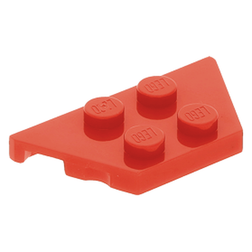 Lego Plate asa wedge 2x4 - Vermelho - PN 51739 / CN 6023770