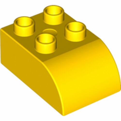 Lego DUPLO Tijolo 2x3 com Topo Curvo - Amarelo - PN 2302 / PN 230224 / 230274