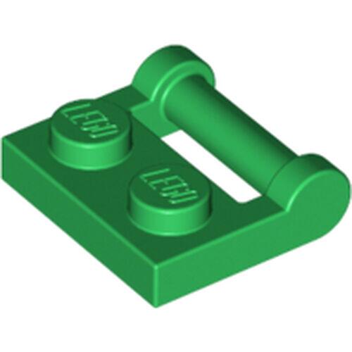 Lego Plate 1x2 c/ encaixe p/ clip no lado - Verde - PN 48336 / CN 4521931