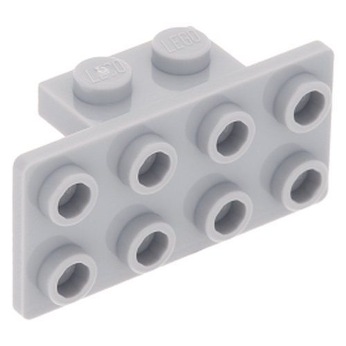 Lego bracket 1 x 2 - 2 x 4 - Cinza claro - PN 21731 / 93274 / CN 6118827 / 4613165
