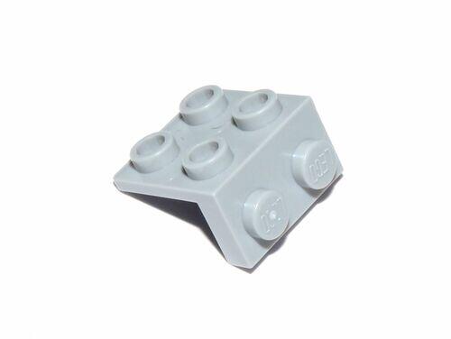 Lego Bracket 1x2 - 2x2 para baixo - Cinza Claro - PN 44728 / 92411 / 21712 / CN 4277932