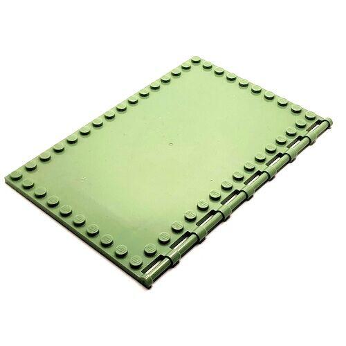 Lego Plate 10x16 c/ Encaixes na Lateral - Verde Areia (Sand Green) - PN 69934 / CN 6331898