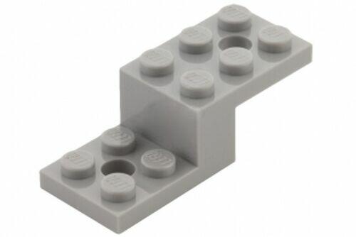 Lego Bracket  2x5x1 1/3 com furos - Cinza Claro - PN 11215 / CN 6028811