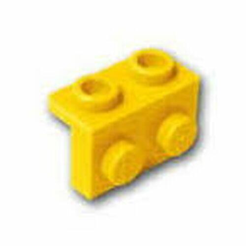 Lego Bracket 1x2 - 1x2 para baixo - Amarelo - PN 99781 / CN 6185994