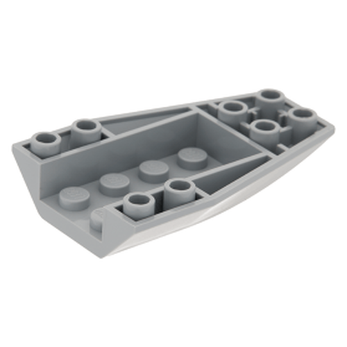 Lego Wedge 6x4 Triplo Curvo Invertido - Cinza Claro - PN 43713 / CN 4180464