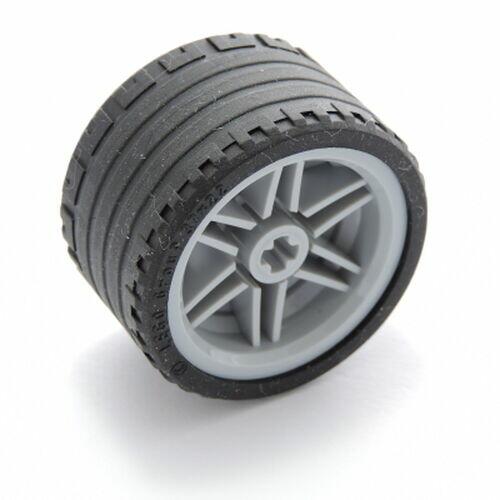 Lego Roda Aro com pneu 37x22mm ZR - Cinza Claro - PN 55978 / 56145 / CN 4499234 /4297210