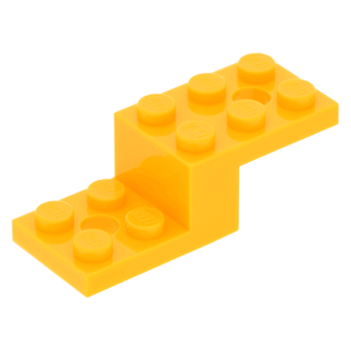 Lego Bracket  2x5x1 1/3 com furos - Laranja Claro - PN 11215 / CN 6233490