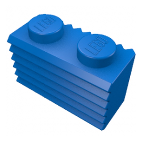 Lego Brick 1x2 c/ Grille - Azul - Pn 2877 / CN 4113161 / 4279392 / 6289241