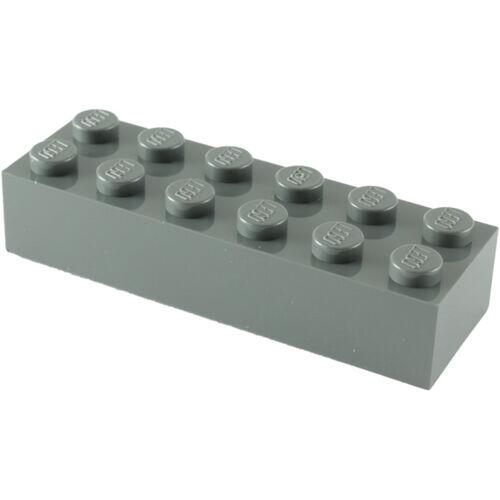 Lego Brick tijolo 2x6 - Cinza Escuro - PN 2456 / 44237 / CN 4282819 / 4210875