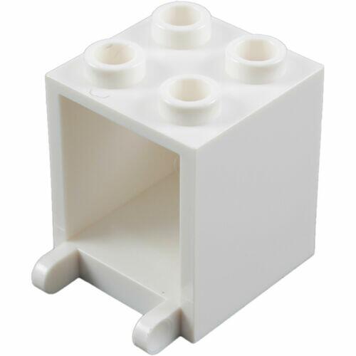 Lego Container 2 x 2 x 2 - Branco - PN 4345 / 30060 / CN 434501