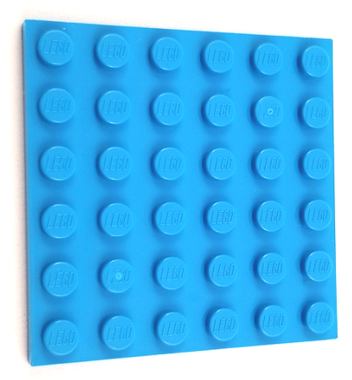 Lego Plate 6x6 - Dark Azurre - PN 3958 / CN 6211361