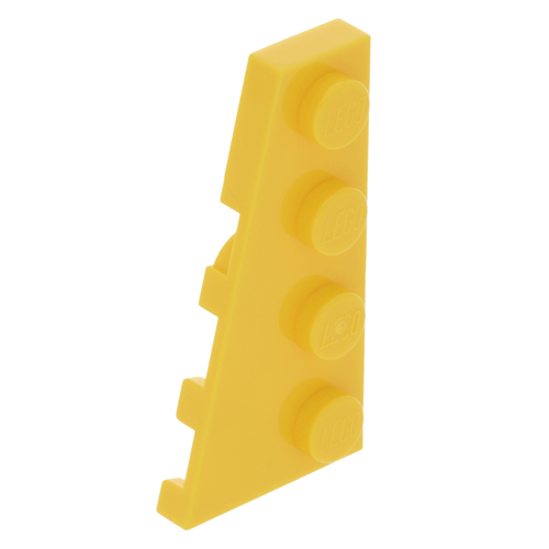 Lego Plate Asa / Wing 2x4 Esquerdo - Amarelo - PN 41770 / 63333 / CN 4161331