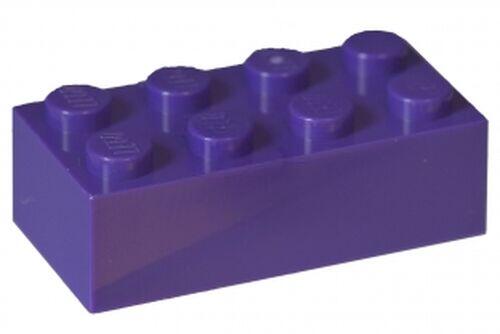 Lego Brick tijolo 2x4 - Roxo Escuro - PN 3001 / CN 4225243 / 4229354 / 4589602 / 4626935
