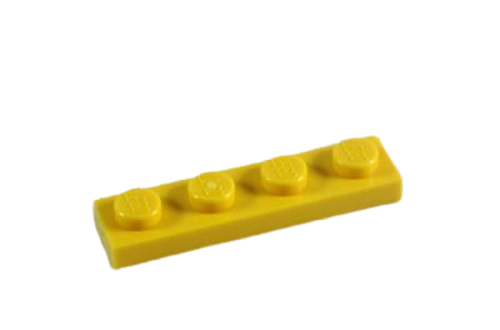 Lego Plate 1x4 - Amarelo Claro - PN 3710 / CN 6014514 / 6248756