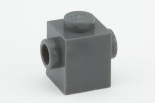Lego Brick 1x1 c/ stud em 2 lados opostos - Cinza Escuro - PN 47905 / CN 4213574