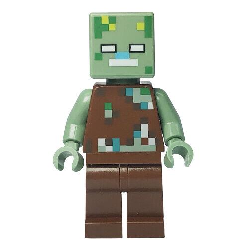 Lego Minecraft - Minifigura Drowned Zombie - 21164MB