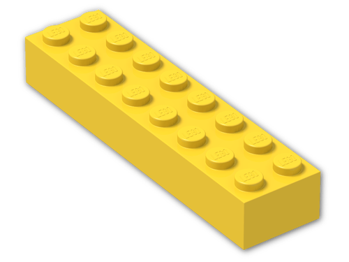 Lego Brick tijolo 2x8 - Amarelo - PN 3007 / 93888 / CN 300724 / 4639693