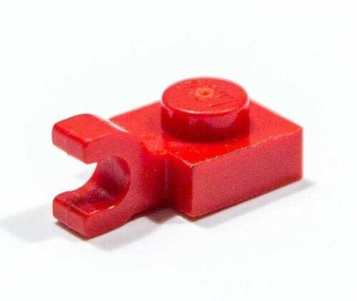 Lego Plate 1x1 com encaixe lateral p/ clip horizontal - Vermelho - PN 61252 / CN 4524644