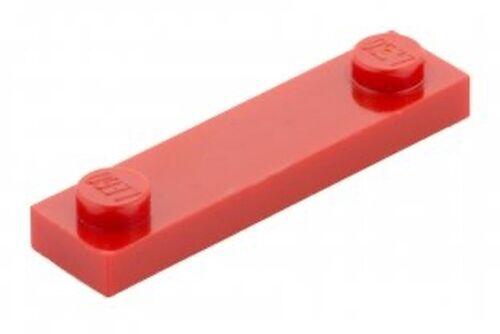 Lego Plate 1x4 c/ 2 studs nas pontas - Vermelho - PN 92593 / CN 4631877