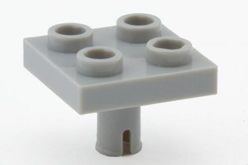 Lego Plate 2x2 c/ Pino embaixo - Cinza Claro - Pn 2476 / CN 4237084