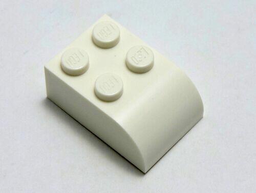 Lego brick 2x3 curvado - Branco - PN 6215 / CN 621501