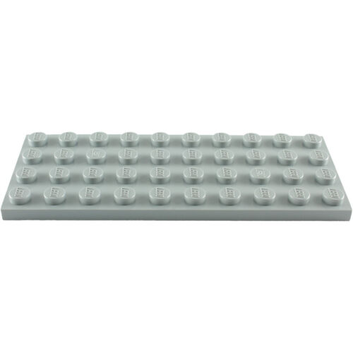 Lego Plate 4x10 - Cinza Claro - PN 3030 / CN 4211402