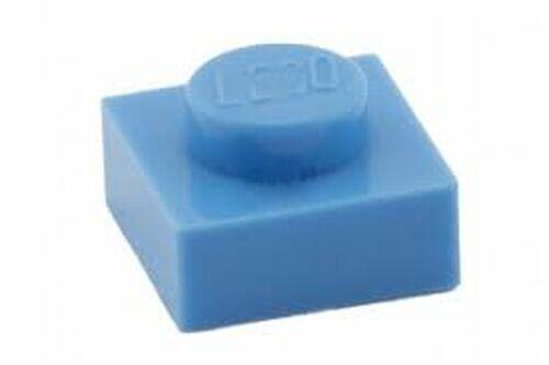 Lego Plate 1x1 - Azul Mdio -  PN 3024 / 30008 / 63326 / CN 4179826