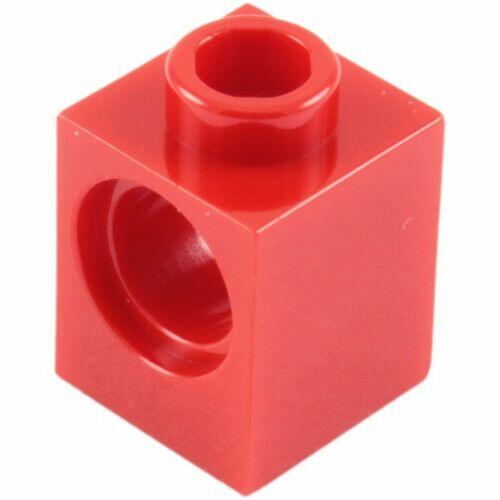 Lego Technic - Brick 1x1 c/ 1 furo - Vermelho - PN 6541 / CN 654121