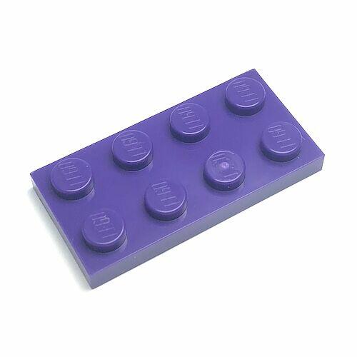 Lego Plate 2x4 - Roxo Escuro - PN 3020 / CN 4224862 / 4589625 / 6030277