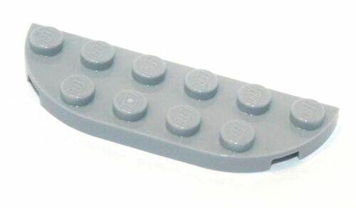 Lego Plate Semi Circulo 2x6 - Cinza Claro - PN 18980 / CN 6105964