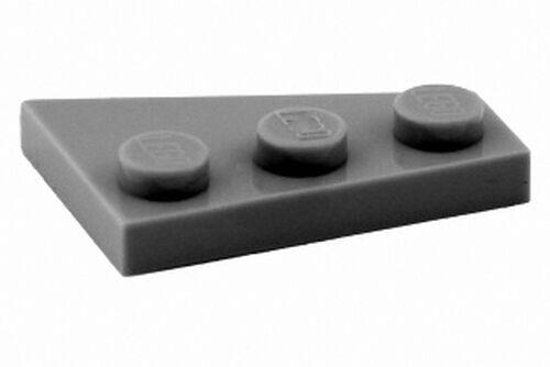 Lego Plate Asa / Wing 2x3 Esquerdo - Cinza Escuro - PN 43723 / CN 4210872
