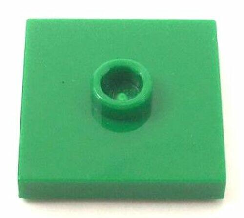 LEGO Plate / Tile 2x2 com 1 Stud central - Verde - PN 23893 / 87580 / CN 4565321