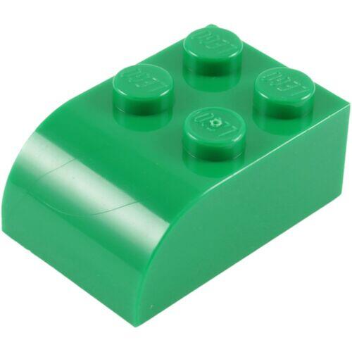 Lego brick 2x3 curvado - Verde - PN 6215 / CN 621528