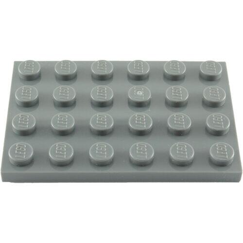 Lego Plate 4x6 - Cinza Escuro - PN 3032 / CN 4211115