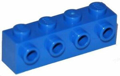 Lego Brick 1x4 c/ studs na lateral - Azul - PN 30414 / CN 4212411 / 4141768