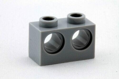 Lego Technic - Brick 2x1 C/ 2 Furos - Cinza Escuro - Pn 32000 / CN 4210762