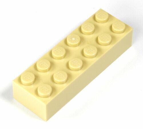 Lego Brick tijolo 2x6 - Bege - PN 2456 / 44237 / CN 245605 / 4143256 / 4181134