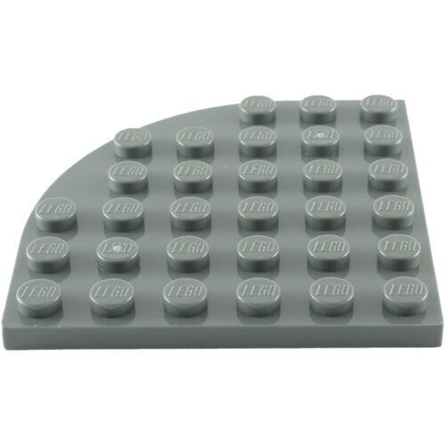 LEGO  Plate 6x6 com um canto arredondado - Cinza Escuro - PN 6003 / CN 4500517 / 4182993