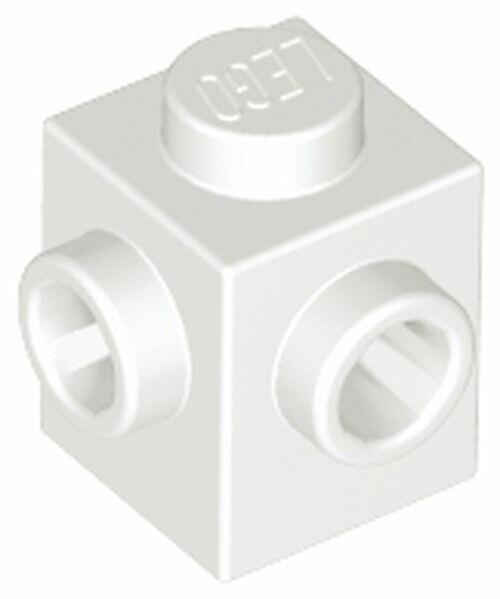 Lego Brick 1x1 c/ stud em 2 lados Juntos - Branco - PN 26604 / CN 6224811