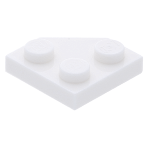 Lego Plate Wedge 2x2 45 graus - Branco - PN 26601 / CN 6176240
