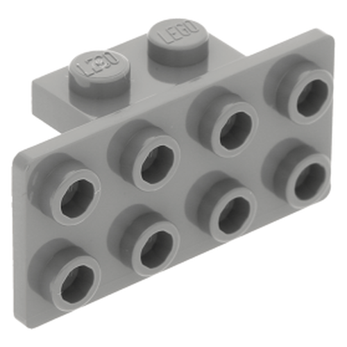 Lego bracket 1 x 2 - 2 x 4 - Cinza escuro - PN 21731 / 93274 / CN 6118832 / 4648067