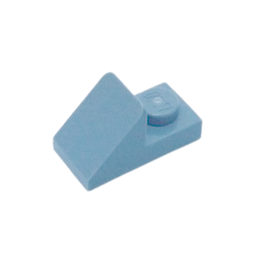 LEGO Slope 45 1 x 2 com Plate - Azul Areia - PN 15672 / 92946 / CN 6139519