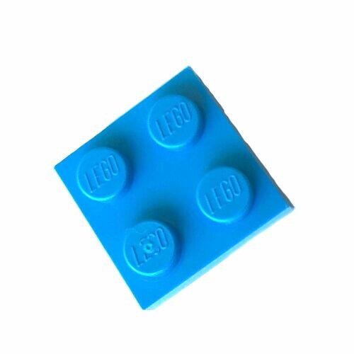 Lego Plate 2x2 - Dark Azurre - PN 3022 / CN 6088656 / 6206809